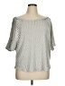Sugarfox Gray Short Sleeve Top Size 1X - photo 1