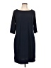 Audrey Whitmore Solid Blue Casual Dress Size L - photo 1