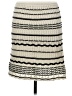 Vero Moda Chevron-herringbone Ivory Casual Skirt Size M - photo 2