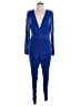 Shein Curve Blue Jumpsuit Size 12 - photo 1