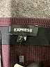 Express Solid Burgundy Casual Skirt Size XS - photo 4