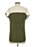 Shein 100% Polyester Color Block Green Short Sleeve Blouse Size S - photo 2
