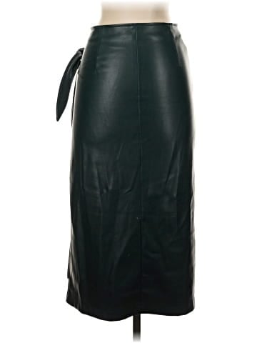 7 For All Mankind Faux Leather Skirt - back