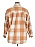Universal Thread Plaid Tan 3/4 Sleeve Button-Down Shirt Size XL - photo 2