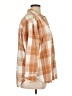 Universal Thread Plaid Tan 3/4 Sleeve Button-Down Shirt Size XL - photo 4