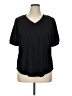Como Black Black Short Sleeve Top Size 1X - photo 1