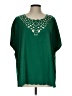 Unbranded Green Short Sleeve Blouse Size L (estimated) - photo 1