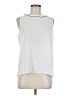Banana Republic 100% Polyester White Sleeveless Blouse Size M - photo 1