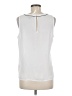 Banana Republic 100% Polyester White Sleeveless Blouse Size M - photo 2