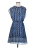 The Limited 100% Polyester Print Blue Casual Dress Size XS - photo 1