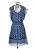 The Limited 100% Polyester Print Blue Casual Dress Size XS - photo 2