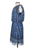 The Limited 100% Polyester Print Blue Casual Dress Size XS - photo 5