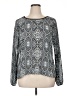 Eyeshadow Silver Long Sleeve Blouse Size XL - photo 1