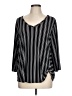 Cato Black 3/4 Sleeve Blouse Size L - photo 1