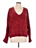 Pink Rose 100% Polyester Red Pullover Sweater Size L - photo 1