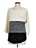 DressBarn 100% Acrylic Color Block Ivory Pullover Sweater Size L - photo 1