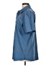 ZeroXposur Blue Short Sleeve Blouse Size L - photo 5