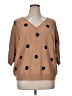 PREMISE Polka Dots Tan Pullover Sweater Size 1X - photo 1