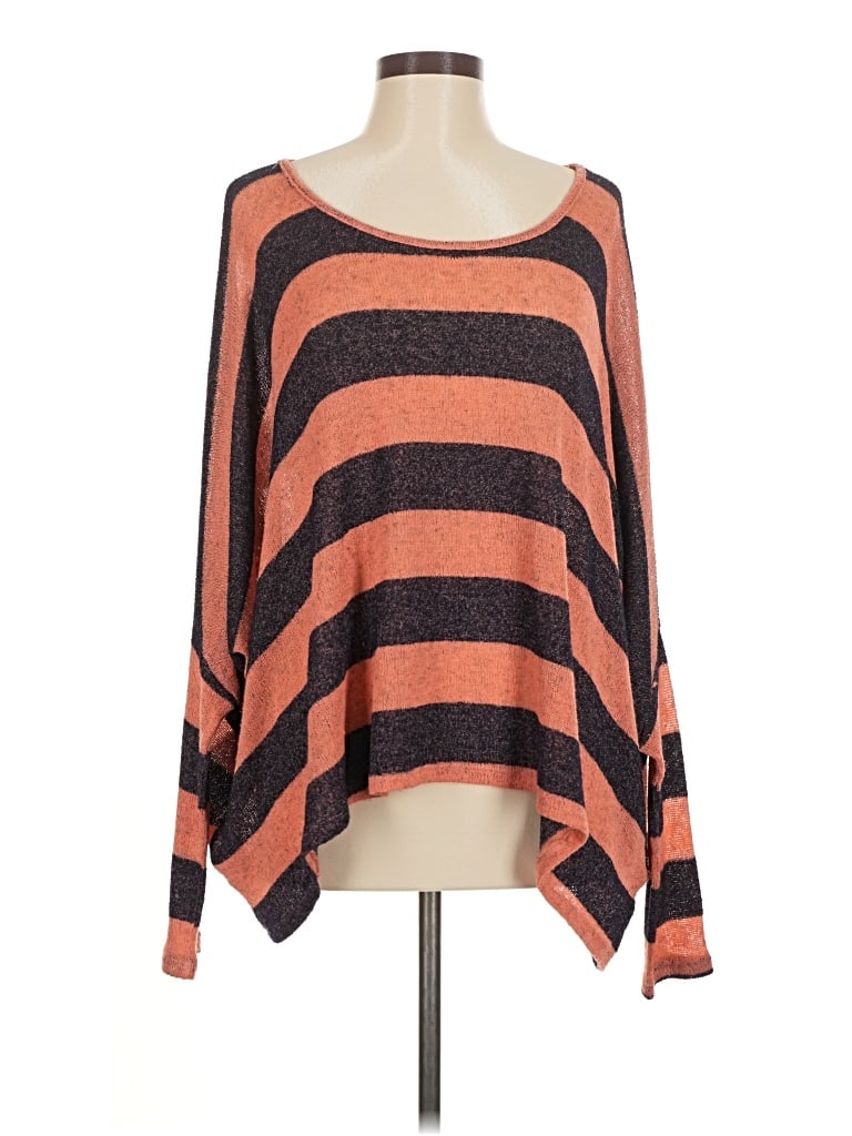 Pre-owned Audrey 3+1 Poncho In Orange