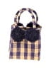 Unbranded Checkered-gingham Purple Satchel One size - photo 2
