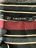 Zara Basic 100% Polyester Stripes Black Kimono Size M - photo 7