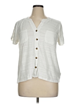 Cable & Gauge Short Sleeve Blouse
