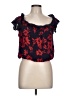 Just Fab 100% Rayon Red Sleeveless Blouse Size L - photo 1
