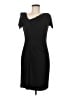 David Meister Solid Black Cocktail Dress Size 8 - photo 1