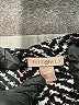 Roz & Ali Chevron-herringbone Black Silver Long Sleeve Blouse Size 2X - photo 7