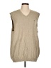 IZOD 100% Cotton Tan Sweater Vest Size L - photo 1