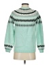 Ann Taylor LOFT Chevron-herringbone Teal Pullover Sweater Size S - photo 2