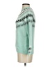 Ann Taylor LOFT Chevron-herringbone Teal Pullover Sweater Size S - photo 5