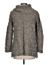 Eight Eight Eight 100% Cotton Tweed Gray Turtleneck Sweater Size L - photo 2