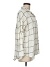 Old Navy 100% Cotton Plaid Ivory Long Sleeve Blouse Size M - photo 4