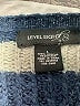 Level Eight 100% Acrylic Stripes Blue Pullover Sweater Size L - photo 7