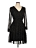 Taylor 100% Polyester Polka Dots Black Cocktail Dress Size 10 - photo 1