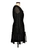 Taylor 100% Polyester Polka Dots Black Cocktail Dress Size 10 - photo 4