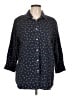 Chaps 100% Cotton Stars Blue 3/4 Sleeve Button-Down Shirt Size L (estimated) - photo 1