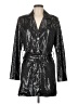 Forever 21 100% Polyester Metallic Silver Coat Size M - photo 1