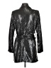 Forever 21 100% Polyester Metallic Silver Coat Size M - photo 2