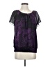 Apt. 9 100% Polyester Purple Short Sleeve Blouse Size S - photo 1