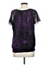 Apt. 9 100% Polyester Purple Short Sleeve Blouse Size S - photo 2