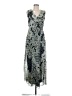 En Focus Studio 100% Polyester Paisley Silver Cocktail Dress Size 8 - photo 1