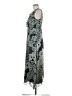 En Focus Studio 100% Polyester Paisley Silver Cocktail Dress Size 8 - photo 5