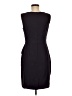 Connected Apparel Solid Metallic Black Cocktail Dress Size 8 - photo 2