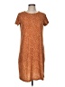 Tickled Teal Print Orange Casual Dress Size M - photo 1