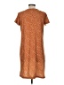 Tickled Teal Print Orange Casual Dress Size M - photo 2