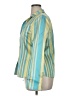 Carlisle 100% Silk Stripes Green Blouse Size 16 - photo 5