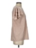 Adrianna Papell Tan Short Sleeve Blouse Size S - photo 4