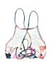 Unbranded Floral Blue Swimsuit Top Size S - photo 2